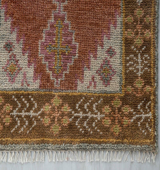 Veritas  Persian Medallion Plush Feel Hand Knotted Wool Runner Rug