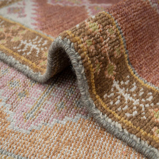 Veritas  Persian Medallion Plush Feel Hand Knotted Wool Runner Rug