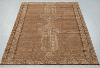 Velasquez Earth Brown Modern Minimalist Handmade Wool Rug
