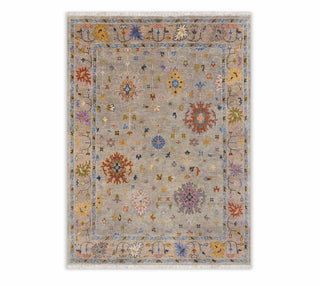 Jasper Stone 8x10 Gray Modern Quality Oushak Wool Rug