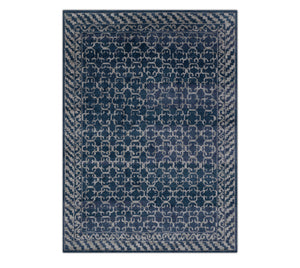 Meridian 8x10 Navy Hand-Knotted Wool Area Rug
