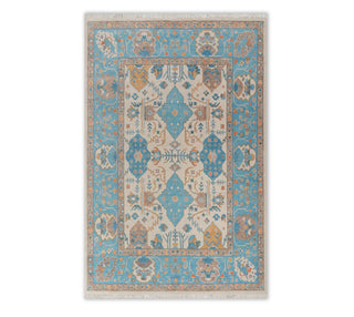 Bennett 9x12 Ivory Muted Look Handmade Turkish Oushak Wool Rug