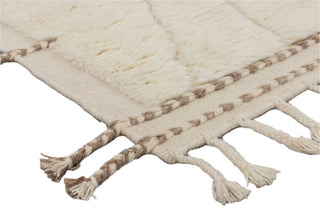 Zahara Ivory Moroccan Beni Ourain Rug