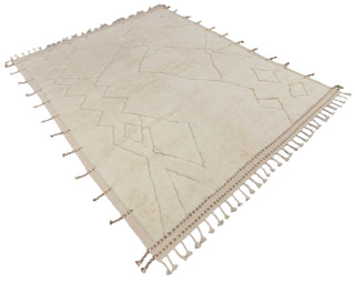 Zahara Ivory Moroccan Beni Ourain Rug