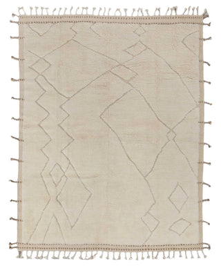 Zahara Ivory Moroccan Beni Ourain Rug