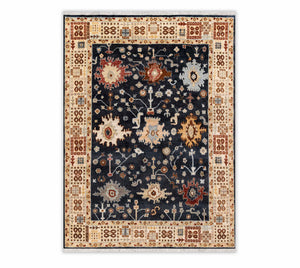 Morrison Sultanabad 8x10 Navy Persian Vase Oushak Rug
