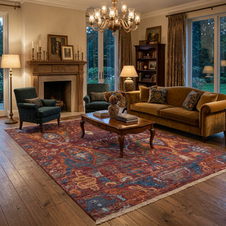 Persian Bidjar Oxford Custom Size Hand Knotted Wool Rug