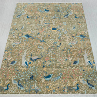 Birds Peacock Gardens Handmade Wool Rug