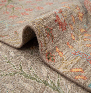Birds Peacock Motifs 8x10 Hand Knotted Wool Rug
