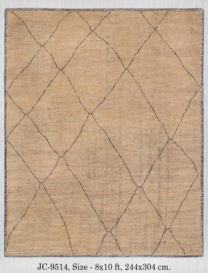 10f x 10f. Round Vintage-Style Sky Blue Oushak Rug