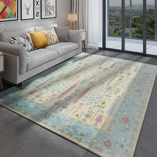 Mallory Cream Garden Tree Of Life Modern Oushak Rug