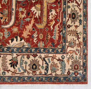 Ramin 8x10 Traditional Persian Tabriz Red Wool Hand Knotted Area Rug