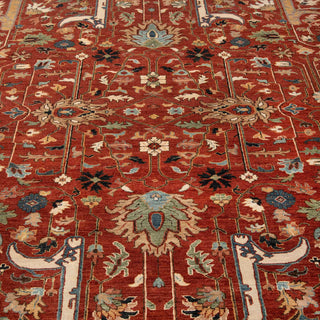 Ramin 8x10 Traditional Persian Tabriz Red Wool Hand Knotted Area Rug