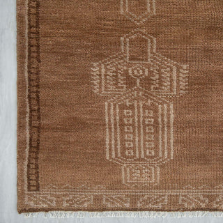Sienna Brown Earth Tone Wool Runner Rug