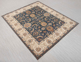 Nain 8x10 Persian Ziegler Fine Weave Navy Wool Rug