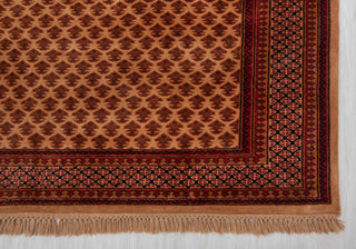 4x6 Tribal Herati Soft Silky Beige Baluch Woolen Rug