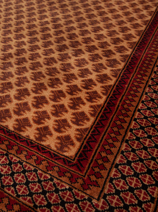 4x6 Tribal Herati Soft Silky Beige Baluch Woolen Rug
