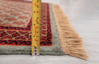 Herati 2.6x8 Greenish Gray Persian Senneh Silky Feel Runner Rug
