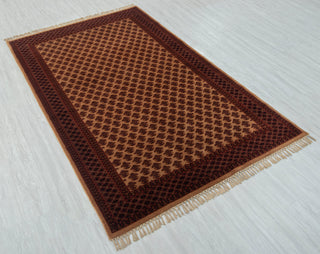 Rubicon Herati 4x6 Trible Beige Baluch Soft Silky Wool Rug