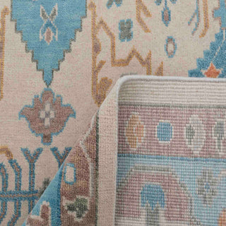 Bennett 9x12 Ivory Muted Look Handmade Turkish Oushak Wool Rug