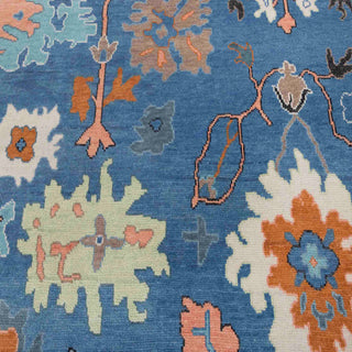 Horizon 9x12 Blue Wool Oushak Modern Turkish Rug