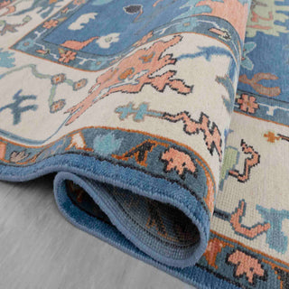 Horizon 9x12 Blue Wool Oushak Modern Turkish Rug