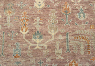 Meadow 8x10 Pink Gay Hand knotted Tree of Life Oushak Wool Rug