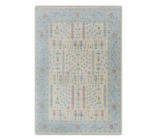 Mallory Cream Garden Tree Of Life Modern Oushak Rug