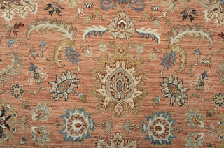 Herati 8x10 Terracotta Motifs Floral Wool Rug