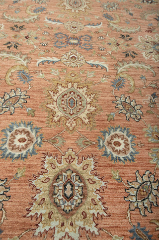 Herati 8x10 Terracotta Motifs Floral Wool Rug