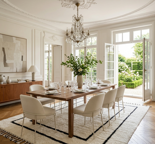 Taylor Ivory Double Border Beni Ourain Moroccan Wool Rug