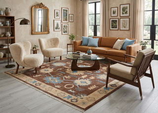 Sultanabad 8x10 Langford Oushak Inspired Woollen Rug