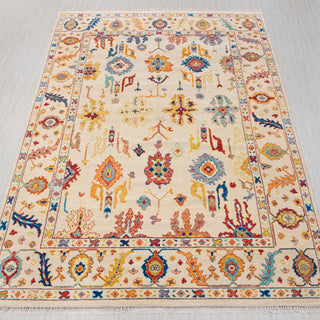 Merrakesh 10x14 Ivory Turkish Oushak Hand Knotted Wool Rug