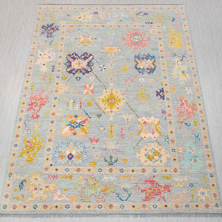 Skylark 10x14 Gray Colorful Modern Turkish Oushak Rug