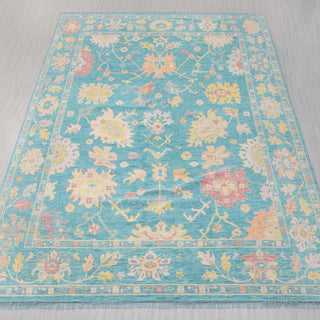 Nourison 12x15 Blue Oushak Handmade Turkish Wool Rug