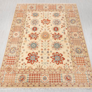 Stuart 8x10 Ivory Turkish Oushak Hand Knotted Wool Rug