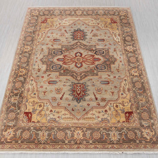Medallion 8x10 Charcoal Brown Persian Wool Rug