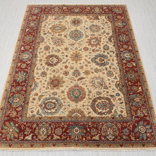 Aurelius 9x12  Floral Ivory Persian Wool Rug