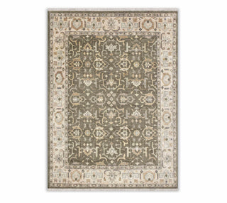 Jason Olive Green 8x10 Persian Style Traditional Oushak Rug