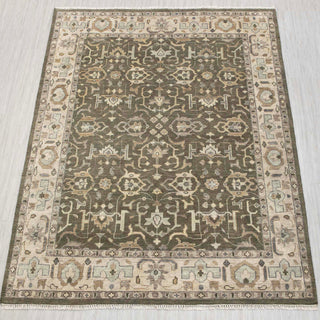 Jason Olive Green 8x10 Persian Style Traditional Oushak Rug