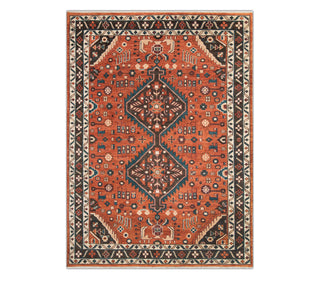 Raymond 9x12 Rust Tribal Medallion Hand-Knotted Wool Rug