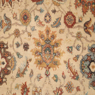 Aurelius 9x12  Floral Ivory Persian Wool Rug