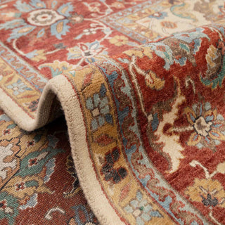 Aurelius 9x12  Floral Ivory Persian Wool Rug