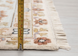 Isfahan 9x12 Floral Soft Blue & Ivory Persian Wool Rug