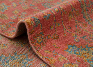 Valeria -Coral Red Persian Garden 6x9 Wool Area Rug
