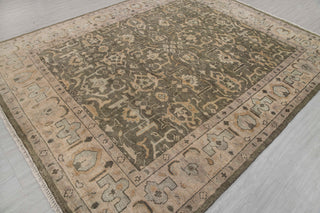 8x10 Olive Gray Classic Persian Style Wool Rug