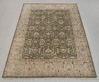 8x10 Olive Gray Classic Persian Style Wool Rug