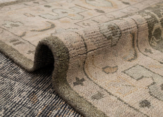 8x10 Olive Gray Classic Persian Style Wool Rug