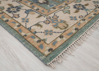 Tree Of Life 8x10 Sage Green Hand-Knotted Wool Rug