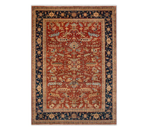 10X14 Red Persian Rezas Fine Quality Hand Knotted Rug
